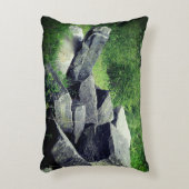 大きな花崗岩の岩の自然 アクセントクッション (正面(垂直))