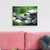 大きな花崗岩の岩の自然 キャンバスプリント (インサイチュ (リビング))