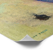 大きな花瓶と花by Odiron Redon ポスター (角)