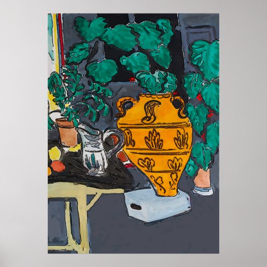 大きな花瓶 ポスター (正面)