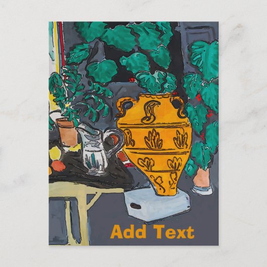 大きな花瓶 ポストカード (正面)