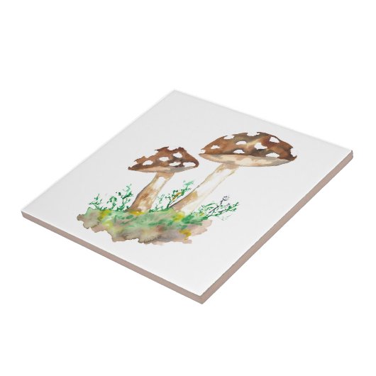 大きな茶色のキノコ タイル (側面)