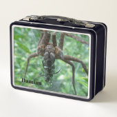 大きな茶色のクモの弁当箱 メタルランチボックス (裏面)