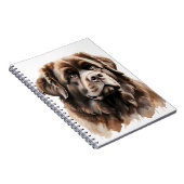 大きな茶色のニューファンドランド犬 ノートブック (右側)