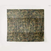 大きな葉の緑青と動物のルネッサンスのタペストリー タペストリー (正面(横))