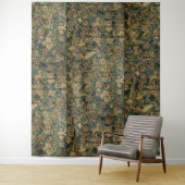 大きな葉の緑青と動物のルネッサンスのタペストリー タペストリー (インサイチュ)