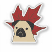 大きな葉を持つパグ シール (正面)