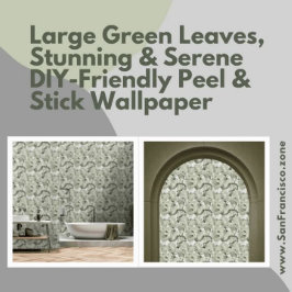 大きな葉緑のとセレ素晴らしーネピール&スティック 壁紙