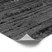 大きな蒸気機関車の景観 ポスター (角)