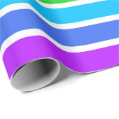 大きな虹と白のストライプ包装紙 ラッピングペーパー (ロールコーナー)