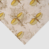 大きな蛾と花 薄葉紙 (詳細)