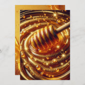 大きな蜂蜜の渦 | Psalm 19:9-11 KJVカード 案内状 (正面/裏面)