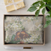 大きな蝶とイチゴ 薄葉紙 (ギフト)