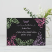 大きな蝶のキス スウィート16 招待状 (スタンド正面)