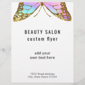 大きな蝶のロゴ チラシ (正面)