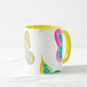 大きな蝶 マグカップ (正面右)