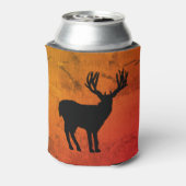 大きな角のシルエットで大きなバック 缶クーラー (缶裏面)