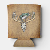 大きな角の鹿のスカル 缶クーラー (裏面)