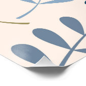 大きな詰め合わ離れれたブルーズ金ゴールドクリーム ポスター (コーナー)