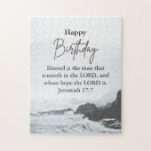 大きな誕生日のお父さん 静かな海の聖書の言葉 ジグソーパズル (縦)