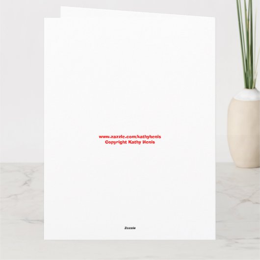 大きな誕生日カードと大きな写真カスタムの任意の年齢 カード (裏面)