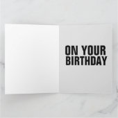 大きな誕生日カードの奥風変わりさん旦那さん カード (内部)