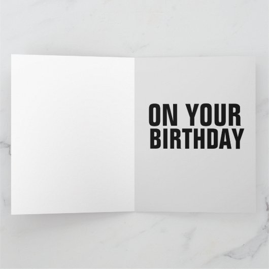 大きな誕生日カードの奥風変わりさん旦那さん カード (内部)