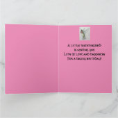 大きな誕生日ハミングバード カード (内部)