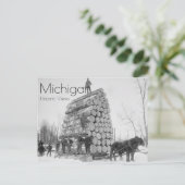 大きな負荷のログ ポストカード (スタンド正面)