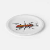 大きな赤いアリ ペーパープレート (アングル)