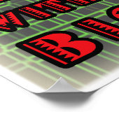 大きな赤いオンドリ ポスター (角)