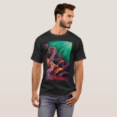 大きな赤いタコ Tシャツ (正面フル)