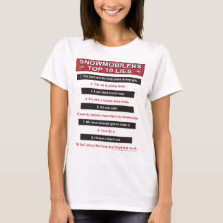 大きな赤いトップ10の嘘 Tシャツ