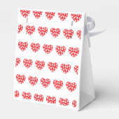 大きな赤いハートと小さなハート フェイバーボックス (裏面サイド)