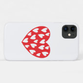 大きな赤いハートと小さなハート Case-Mate iPhoneケース (裏面(横))