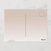 大きな赤いハートの看護師に感謝 ポストカード (裏面)