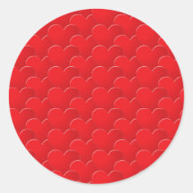 大きな赤いハートはバレンタインデーをパターン化