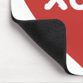 大きな赤いハートマウスパッド マウスパッド (コーナー)