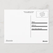 大きな赤いハート ポストカード (裏面)