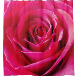 大きな赤いバラの写真 シャワーカーテン