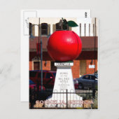 大きな赤いリンゴ – コルネリア，ジョージア ポストカード (正面/裏面)