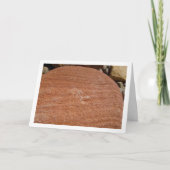 大きな赤い岩、石の背景 カード (正面)