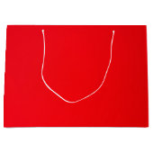 大きな赤い抱き枕、非常に赤（最も赤い） ラージペーパーバッグ (正面)