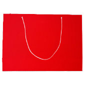 大きな赤い抱き枕、非常に赤（最も赤い） ラージペーパーバッグ (裏面)