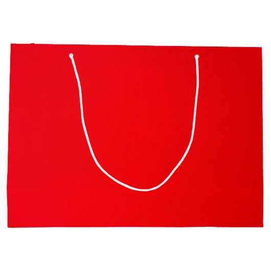 大きな赤い抱き枕、非常に赤(最も赤い) ラージペーパーバッグ (裏面)