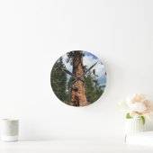 大きな赤い木、ラパイン、または ラウンド壁時計 (ホーム)