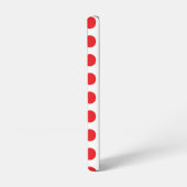 大きな赤い水玉模様タオル SAMSUNG GALAXYケース (左側面)