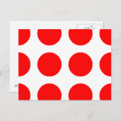 大きな赤い点 ポストカード (正面/裏面)