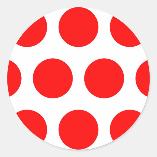大きな赤い点 ラウンドシール (正面)