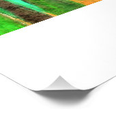 大きな赤い花 – 20 x 20光沢のあるプリント ポスター (コーナー)